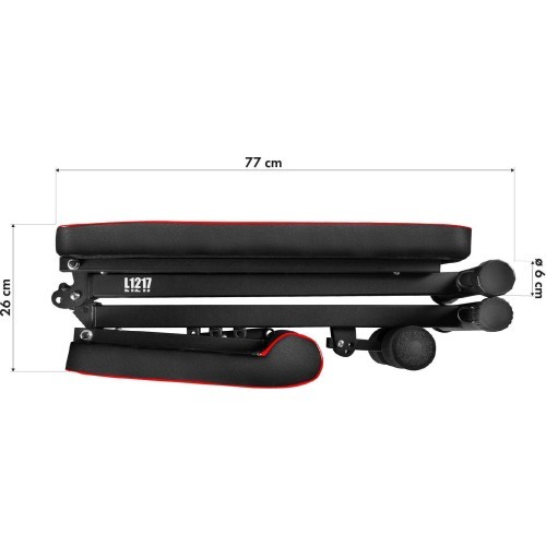 L1217 ADJUSTABLE EXERCISE BENCH WITH ROPES HMS