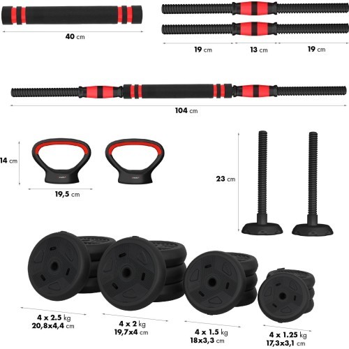 SGN130 PRO SET 6IN1 WEIGHT SET 30KG HMS