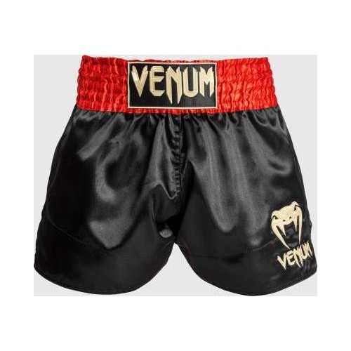 Venum Classic Muay ThaÃ¯ Short Red/Black/Gold