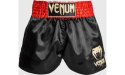 Venum Classic Muay Thai šorti, sarkani/melni/zelta