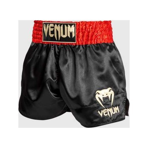 Venum Classic Muay Thai šorti, sarkani/melni/zelta