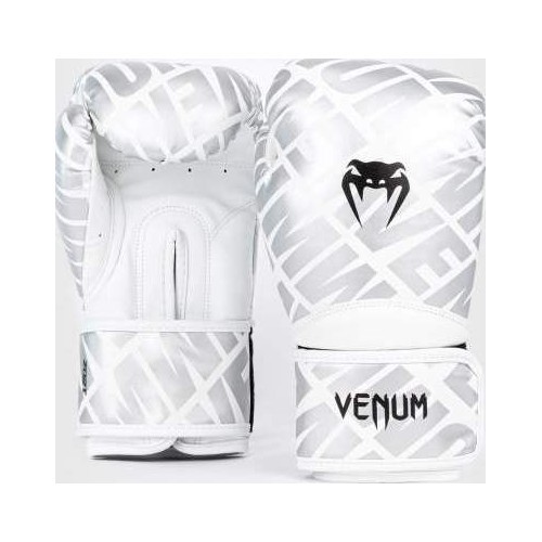 Боксёрские перчатки Venum Contender 1.5 XT белые/серебристые