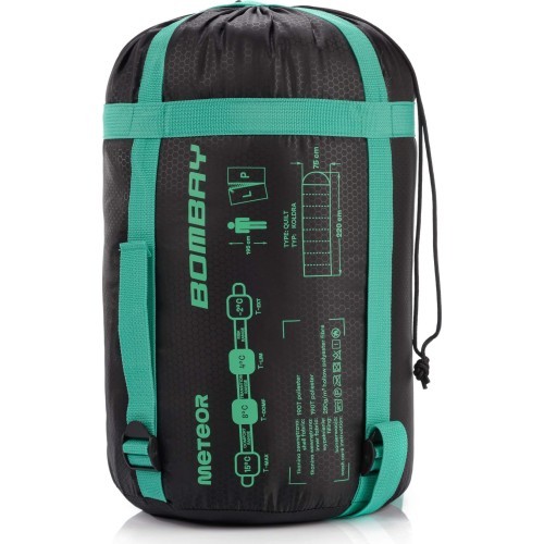 Śpiwór meteor bombay l - Mint/black