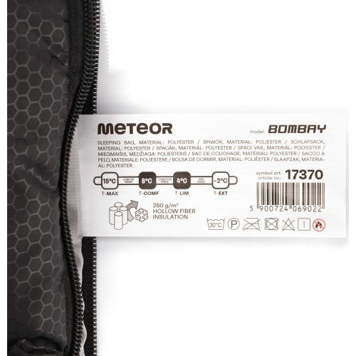Guļammaiss Meteor Bombay L - Mint/black