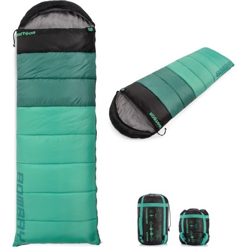 Śpiwór meteor bombay l - Mint/black