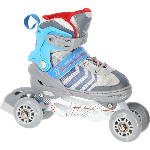 NH18192 4IN1 IN-LINE SKATES/HOCKEY ICE SKATES - Black / Green