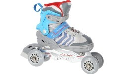 NH18192 4IN1 IN-LINE SKATES/HOCKEY ICE SKATES - Black / Green