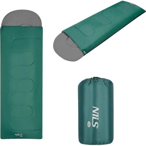 NC2105 GREEN-GRAY SLEEPING BAG SIZE M NILS CAMP
