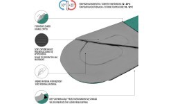 NC2105 GREEN-GRAY SLEEPING BAG SIZE M NILS CAMP