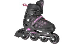 NH11912 2IN1 IN-LINE SKATES/HOCKEY ICE SKATES - Pink-Black