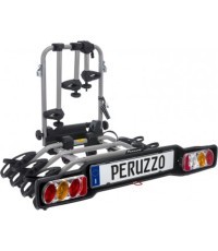Velosipēdu turētājs Peruzzo Parma 4 velosipēdiem uz sakabes (tērauds, atliecams)