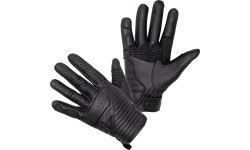 Ādas motociklista cimdi W-TEC Brillanta - Melna