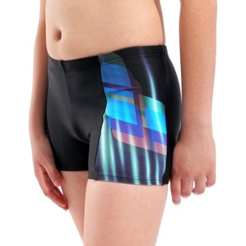 B Fading Swim Short Black-Multi 10-11 - 550
