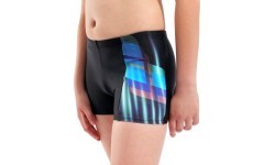 B Fading Swim Short Black-Multi 10-11 - 550