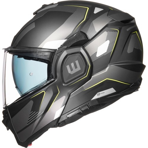 Atverama motocikla ķivere W-TEC Zoroz P/J - Matt Black-Fluo Pink