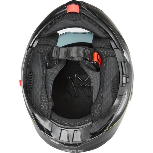 Atverama motocikla ķivere W-TEC Zoroz P/J - Matt Black-Fluo Pink