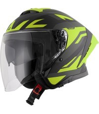 Motocikla ķivere W-TEC Voltik Graphic - Dzeltena
