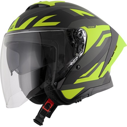 Motocikla ķivere W-TEC Voltik Graphic - Dzeltena
