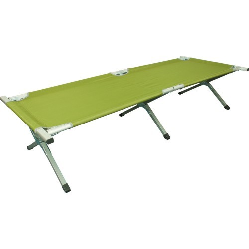 Camp Bed Highlander, Aluminum - Green