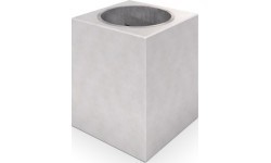 White Concrete Trash Bin Inter-Play 02