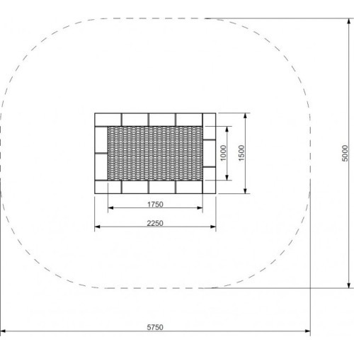 Trampoline Inter-Play Orta 150 x 225 WP
