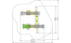 Playground Climbing Frame Inter-Play Dometo 4-1