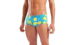 M Lemons Swim Low Waist Short Turquoise Multi 100 - 858