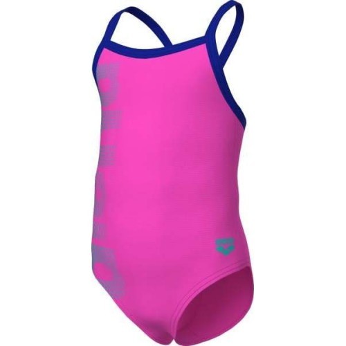 Arena Logo Kids Girl Shocking Pink-Neon Blue 1-2 - 988