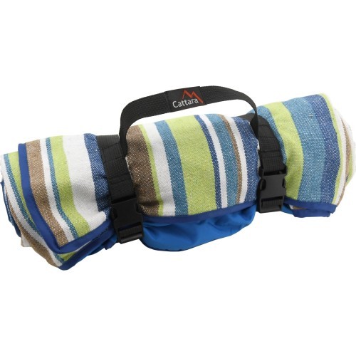 Picnic Blanket Cattara Spring - Blue/Sriped 150x150cm