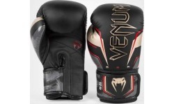 Боксёрские перчатки Venum Elite Evo, чёрный/золотой/красный