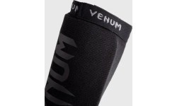 Venum Kontact Shin Guards Without Foot - Black/Black