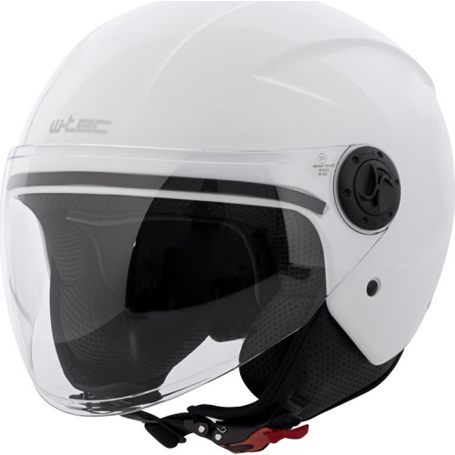 Открытый мотошлем W-TEC Bareiro - White Glossy