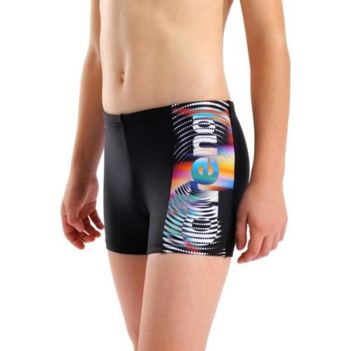 B Arena Lit Logo Swim Short Black-Multi 10-11 - 550