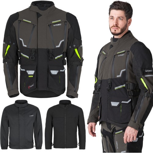 Motociklista jaka W-TEC Daimick - Black and grey