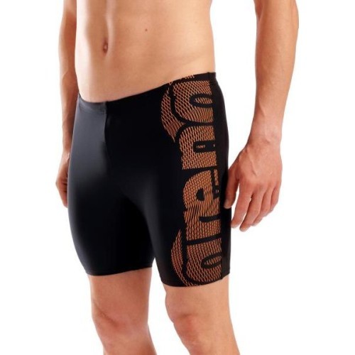 Peldbikses M Swim Mid Jammer Graphic, melnas-oranžas - 505