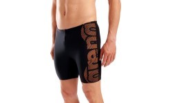 Peldbikses M Swim Mid Jammer Graphic, melnas-oranžas - 505