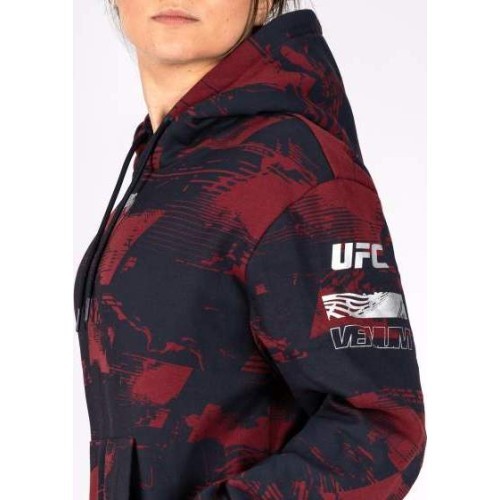 Sieviešu kapuces džemperis UFC Zenith by Venum, bordo