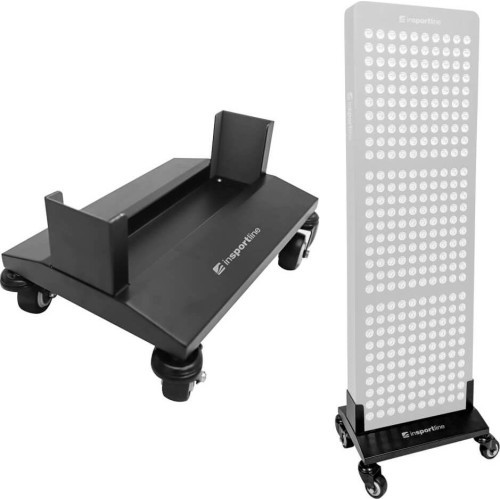 Roller Stand for LED Infrared Light Therapy Panel inSPORTline Lustar - Black