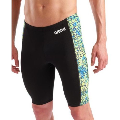 Vīriešu peldbikses Snakeskin Swim Jammer Black-Green Multi 70 - 506