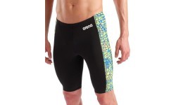 M Snakeskin Swim Jammer Black-Green Multi 70 - 506