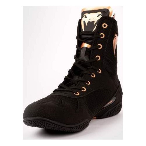Boksa apavi Venum Elite Black/Bronze