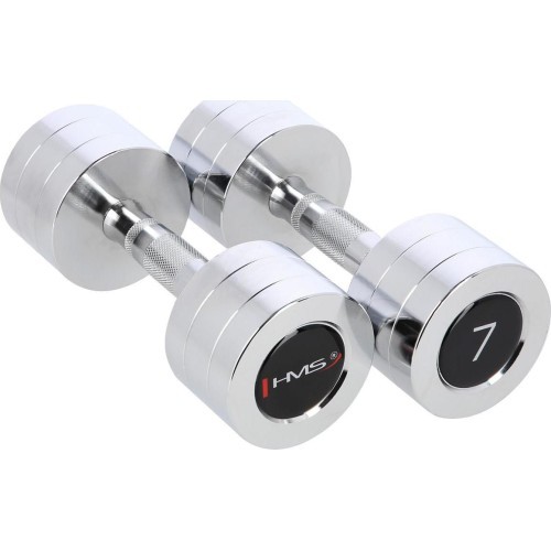 CHD CHROMED DUMBBELL HMS - 2 x 7 kg