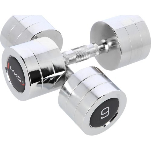 Hromēta hantele CHD HMS - 2 x 9 kg