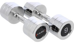 Hromēta hantele CHD HMS - 2 x 9 kg