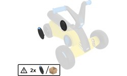 Rear Wheel Cover Berg Go² Sparx Yellow
