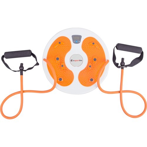 Twisteris inSPORTline Twist Digital ar pretestības gumijām - Oranža