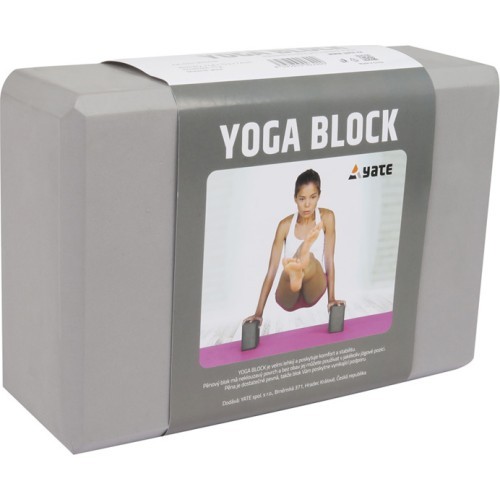 Yoga Block Yate Yoga 22,8x15,2x7,6 cm - Grey