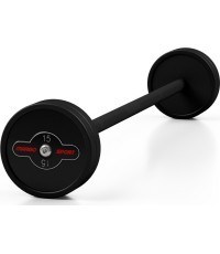 Прорезиненный прямой гриф 15 кг, матовый чёрный - Marbo Sport