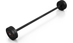 Прорезиненный прямой гриф 15 кг, матовый чёрный - Marbo Sport