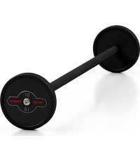 Gumēta taisnā stieņa hantele 10 kg matēti melna - Marbo Sport